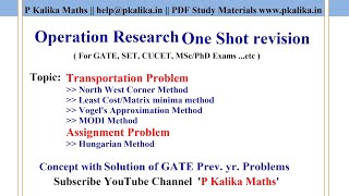 Operation Research One Shot Revision of Concepts amp Tricks with Prev Year Problems for GATE 2021 [upl. by Corty]