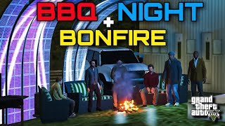 BBQ NIGHT amp BONFIRE SCNZ🔥  FAZI amp TAYA KI FIGHT  GTA 5  Real Life Mods 518  URDU [upl. by Hamlin959]