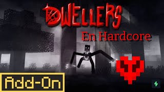 JUGANDO EL ADDON DE DWELLERS EN HARDCORE minecraft creeper addon terror youtube shorts [upl. by Retloc]