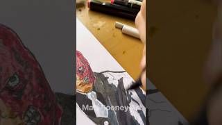 Drawing Two Face Batman Arkham City videogames [upl. by Latoyia]