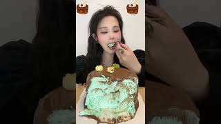 Asmr🍰Eating Chocolate Mint🍰 Soft And Waxy Sound 크림丨먹방丨Mukbang丨Satisfying丨Eatings [upl. by Ahsiya]