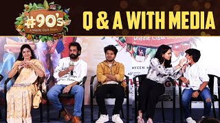 Sivaji amp 90s Web Series Team Q amp A With Media  90’s  A Middle Class Biopic Success Meet [upl. by Culbertson498]