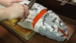 Lego In Real Life 4  Lego Stop motion Cooking Series 3 binge viewing amp ASMR [upl. by Derian]