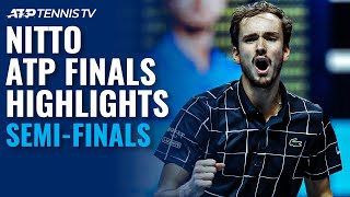 Djokovic v Thiem Nadal v Medvedev  Nitto ATP Finals 2020 SemiFinal Highlights [upl. by Hillell272]