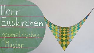 Geometrisches Muster zeichnen  einfache Anleitung [upl. by Idaf]