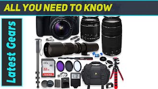 Canon EOS Rebel T7 DSLR Camera Bundle Review [upl. by Lezah792]