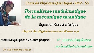 Cours de physique quantique  Formalisme mathématique de la mécanique quantique Partie5 [upl. by Idihsar938]