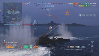 World of Warships Legends  First Place  2430 Team Points  VII Östergötland Destroyer [upl. by Tallia]