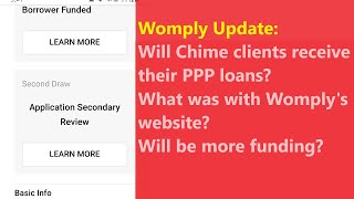 Womply Capital Plus Financial Update for Chime bank clients And also some news for PPP borrowers [upl. by Kenwrick]