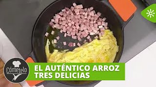 Cómetelo  El secreto para hacer el auténtico arroz tres delicias [upl. by Zerline]