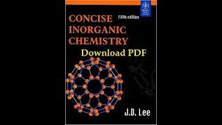 JD Lee Concise Inorganic chemistry free PDF download link [upl. by Keele264]