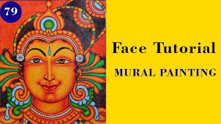 FACE MURAL PAINTING TUTORIAL  MURAL [upl. by Tonnie]