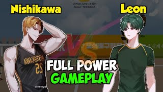 Nishikawa vs Leon  Full Power Gameplay The Spike Cross [upl. by Fulbert]