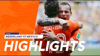 Highlights Nederland  Mexico 29062014 WK 2014 [upl. by Aihsitan]