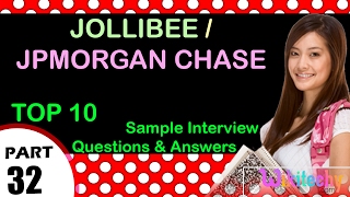 jollibee  jpmorgan chase top most interview questions and answers for freshers  experienced [upl. by Bent]