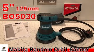 Makita BO5030 5quot 125mm Random Orbit Sander [upl. by Latoye]