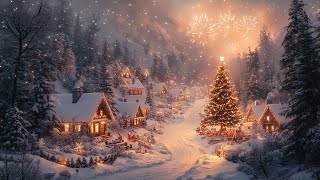 Cozy Christmas Village 🎄 Merry Christmas Music to Warm Your Heart [upl. by Ridglee]