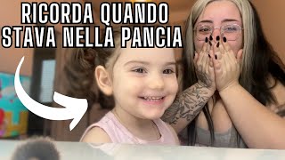 ZOE RICORDA E RACCONTA QUANDO STAVA NELLA PANCIA  chiara paradisi [upl. by Neehsas]