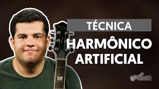 Técnicas de Guitarra  Harmônico Artificial [upl. by Orecul94]