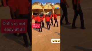 Drills is not easy Ghana Fire Service training shorts ghana tiktok [upl. by Ahsha]