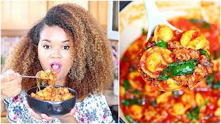 Spinach Tortellini Soup with Italian Sausage  Mukbang Eat With Me [upl. by Pebrook]