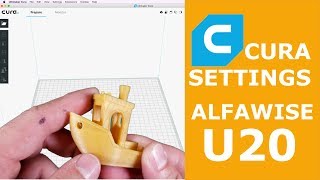 Alfawise U20 Cura Settings [upl. by Anneres]