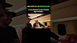 Nelk Boys Hitch A Ride on TRUMPS PLANE [upl. by Cud]