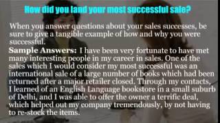 Sales advisor interview questions [upl. by Lorilyn]