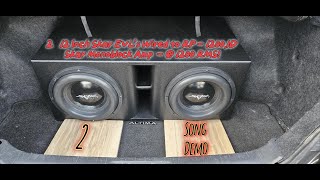 2 12 Inch Skar Audio EVL Subwoofers Bass Demo  1200 RMS [upl. by Klump]