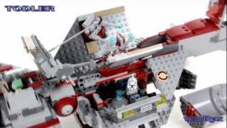 Lego 7964 Star Wars Republic Frigate [upl. by Ellesirg]