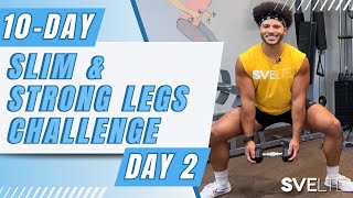 Lower Body Workout With Light Weights  10Day Slim And Strong Legs Challenge  Day 2 [upl. by Aaronson]