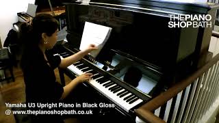 Yamaha U3 Upright Piano in Black Gloss  The Piano Shop Bath [upl. by Benco]