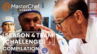 Best MasterChef Canada Team Challenges  MasterChef Canada  MasterChef World [upl. by Hsitirb9]