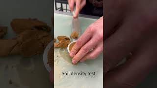 Soil Density Test engineering engineeringgeology soilmechanics experiment science soil [upl. by Llezo]