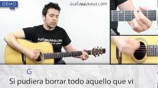 Como tocar No Dudaría de Antonio Flores Acordes y clase completa en guitarra [upl. by Hoyt857]