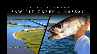 Exploring a New Area and Found Fish Sawpit Creek  Nassau Sound Jacksonville FL Kayak Fishing [upl. by Stark850]