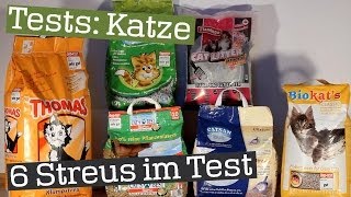 Der ultimative Katzenstreu Test  6 Streus im großen Praxistest [upl. by Airdua992]