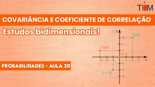 Covariância e Coeficiente de Correlação  Curso de Probabilidade 20 [upl. by Bambie]