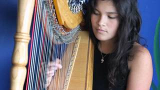 Paraguayan harp  Cascada played by Tessa Whale [upl. by Yeslehc]