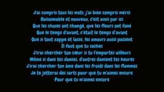 Celine Dion  Pour que tu maimes encore LyricsParoles HD [upl. by Senskell292]