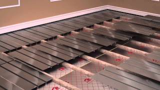 ProWarm Water Underfloor Heating Installation  Aluminium Spreader Plate Method [upl. by Plantagenet212]