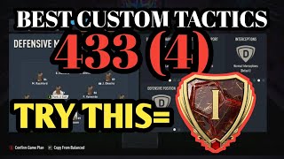 Best 433 4 Custom Tactics EA FC 24 [upl. by Pogah]