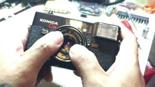 รีวิววิธีใช้ กล้องฟิล์ม Konica C35 EF by ก้องฟิล์ม ร้านขายกล้องฟิล์ม [upl. by Ratcliffe]