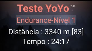 Teste físico  Yoyo test  Avaliação Cardiorrespiratória [upl. by Ellesij]