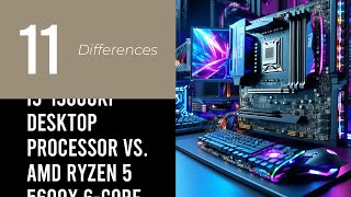 Intel Core I513600KF Desktop Processor Vs AMD Ryzen 5 5600X 6Core Processor [upl. by Shelba]