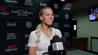 UFC on FOX 30 Katlyn Chookagian Says Everyone Knows Valentina Shevchenko Will Beat Nicco Montano [upl. by Harriman]