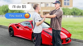 Lowballing FB Marketplace but arriving in a Ferrari [upl. by Leahcam]