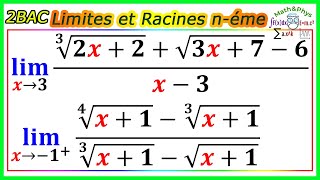 Limite de Fonction  Racine nième  Limites et Continuité  2 bac SM Sex  Exercice 7 [upl. by Ardnat]