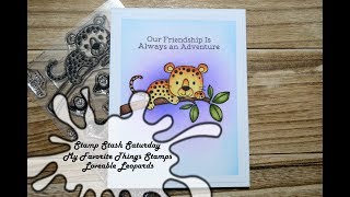 MFT Stamps  Loveable Leopards  Stamp Stash Saturday  Copic [upl. by Qirat]