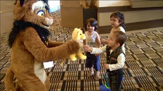 FurEh 2022  Fursuiters Interacting with Afghan Refugee Kids [upl. by Schechter]